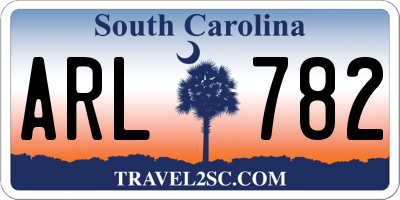 SC license plate ARL782