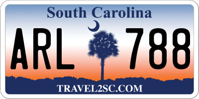 SC license plate ARL788