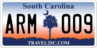 SC license plate ARM009