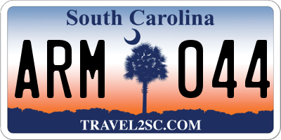 SC license plate ARM044