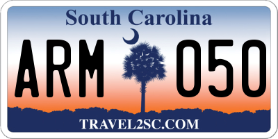 SC license plate ARM050