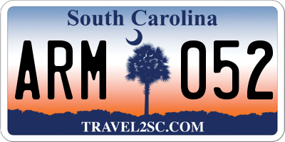 SC license plate ARM052
