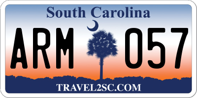 SC license plate ARM057