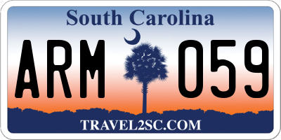 SC license plate ARM059