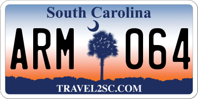 SC license plate ARM064