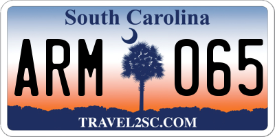SC license plate ARM065