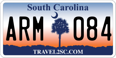 SC license plate ARM084