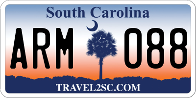 SC license plate ARM088