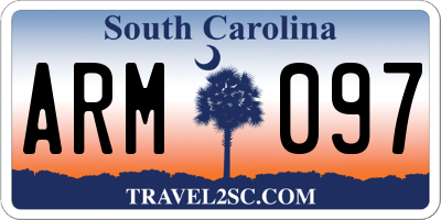 SC license plate ARM097