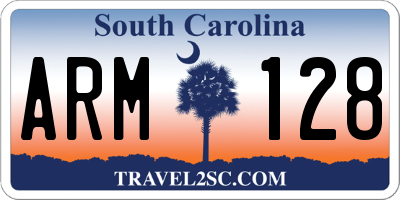 SC license plate ARM128