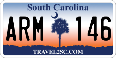 SC license plate ARM146