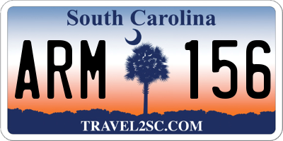 SC license plate ARM156