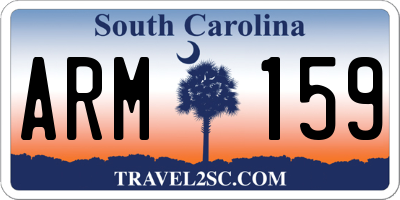 SC license plate ARM159