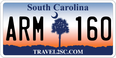 SC license plate ARM160