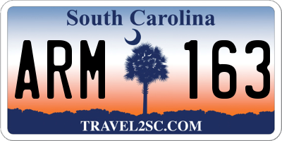 SC license plate ARM163