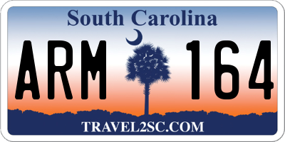 SC license plate ARM164