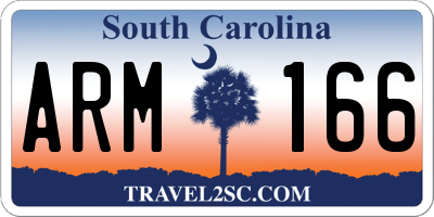 SC license plate ARM166