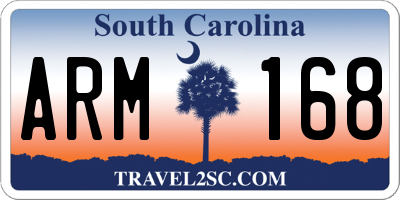 SC license plate ARM168