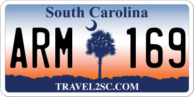 SC license plate ARM169