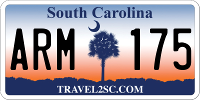 SC license plate ARM175