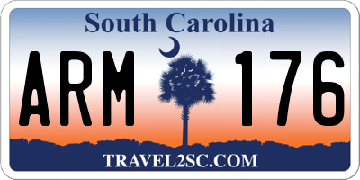 SC license plate ARM176