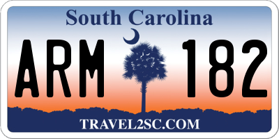 SC license plate ARM182