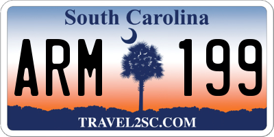 SC license plate ARM199