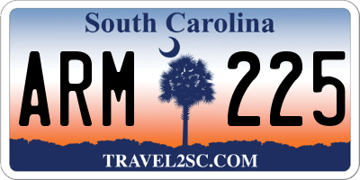 SC license plate ARM225