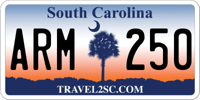 SC license plate ARM250
