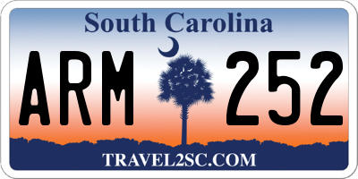 SC license plate ARM252