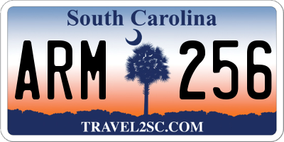 SC license plate ARM256