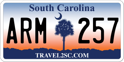 SC license plate ARM257