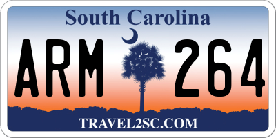 SC license plate ARM264