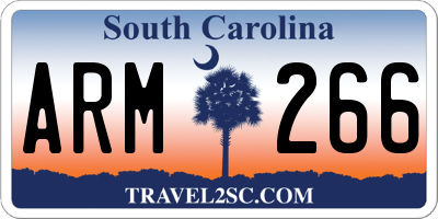 SC license plate ARM266