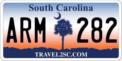 SC license plate ARM282