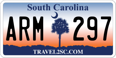 SC license plate ARM297