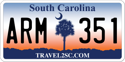 SC license plate ARM351