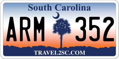 SC license plate ARM352