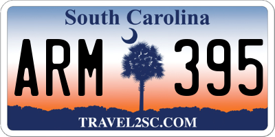 SC license plate ARM395