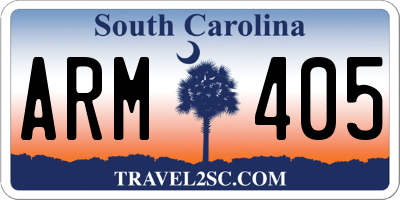 SC license plate ARM405