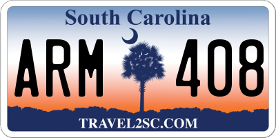SC license plate ARM408