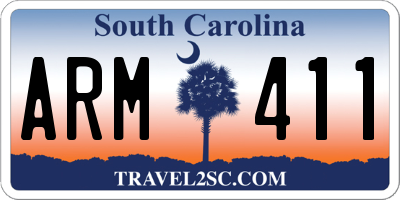 SC license plate ARM411