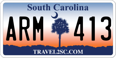 SC license plate ARM413