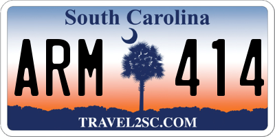 SC license plate ARM414