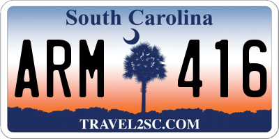 SC license plate ARM416