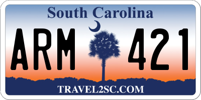 SC license plate ARM421