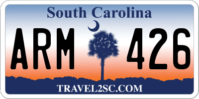 SC license plate ARM426