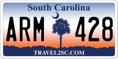 SC license plate ARM428