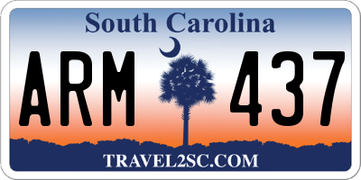 SC license plate ARM437