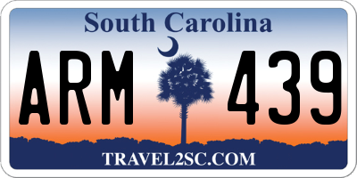 SC license plate ARM439
